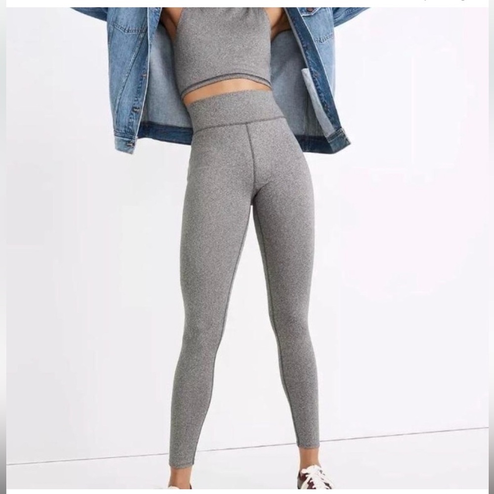 Madewell MWL Form High-Rise Leggings Heathered Charcoal 25" Size Medium